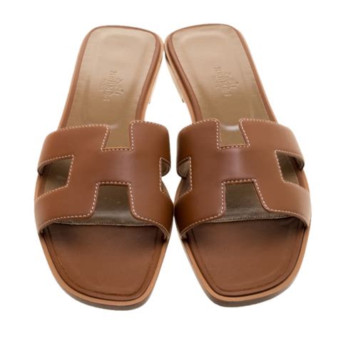 hermes brown color|hermes brown leather sandals.